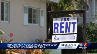 Report Floridas minimum wage worker must work nearly 100 hours per week to afford housing [upl. by Savory957]