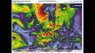 Wichura w Europie Prognoza wiatru na najbliższe dni [upl. by Osmund]