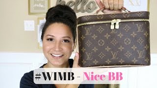 WHATS IN MY BAG  Louis Vuitton Nice BB and Travel Essentials  LuxMommy [upl. by Enitsirk]