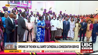 MUSEVENI ALONGSIDE OTHER GOVT DIGNITARIES GRACE THE OPENING OF THE NEW ALL SAINTS CATHEDRAL [upl. by Winnick240]