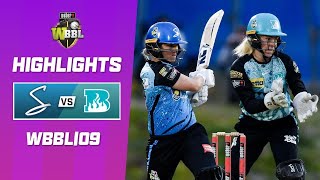 Adelaide Strikers v Brisbane Heat  WBBL09 [upl. by Linzer]