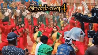 Aranmanai 4 Behind The Scenes Tamil Part 1  Aranmanai 4 Making Video  Kushbu Simran Climax Dance [upl. by Aivan]