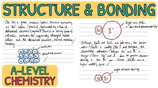 Structure and Bonding  Exam Question Walkthrough｜A Level Chemistry AQA [upl. by Anirpas]