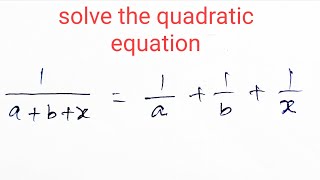 Solve for X ll Quadratic equation ll দ্বিঘাত সমীকরণ Class 10 ll Madhyamik 2025 [upl. by Tadd]