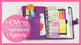 How To Come Organizzare L Agenda Filofax Saffiano Personal [upl. by Melgar420]