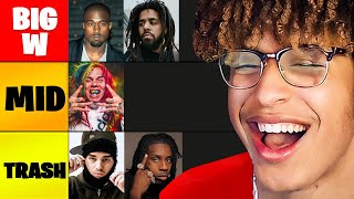 The Best Rappers Tier List [upl. by Winthorpe]