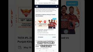 srh vs pbks tickets  srh vs pbks ipl 2024 tickets  how to book srh vs pbks tickets srhvspbks ipl [upl. by Gerg]