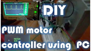 DIY PWM DC motor controller using the PC [upl. by Eiramik]