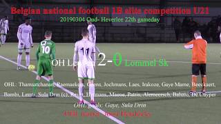 Elite U21 OH Leuven  Lommel SK 20 [upl. by Rambow740]