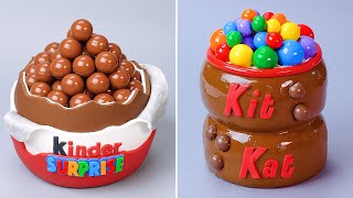 Tutoriais De Decoração De Bolos De Chocolate Mais Saciantes  So Yummy Chocolate Cake Compilation [upl. by Adnirim]