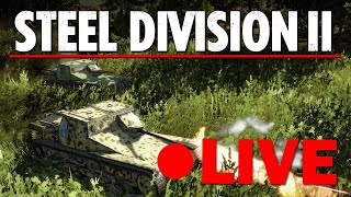 BEST WW2 RTS  Steel Division 2 Live Gameplay 140724 [upl. by Cirilo604]