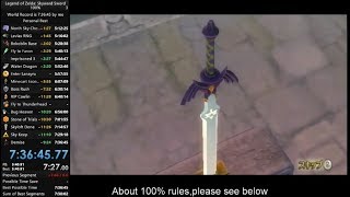 Skyward Sword 100 Speedrun in 73645 [upl. by Lorie]