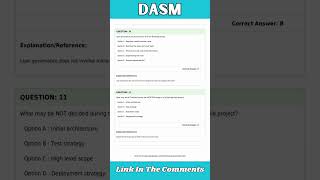 DASM  Disciplined Agile Scrum Master Exam Dumps PDF [upl. by Nebra]