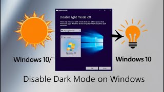 How to Easily Disable Dark Mode on Windows 1011 [upl. by Cyndia]