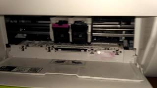 HP Deskjet 2135 All in one printer test print [upl. by Miarfe]