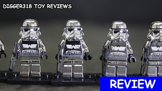 Lego Star Wars Chrome StormTrooper Pogo Bootleg PG801 Review [upl. by Penthea989]