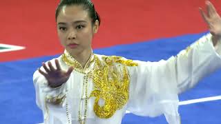 Asian Games 2018 Lindswell Kwok INA  Womens Taiji  1st  975  Wushu [upl. by Nomae544]