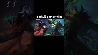 Faramis old vs new voice lines 🥲🥲 mlbb mobilelegends faramis foryou tiktok shorts trending [upl. by Nnaaras]