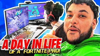 A Day in the Life of a Fortnite Pro ft WavyJacob [upl. by Demb]