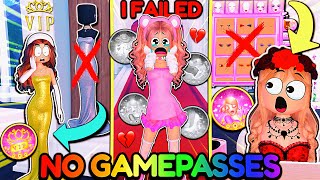 I CANT Use Any GAMEPASSES For EVERY THEME In DRESS TO IMPRESS I failed terribly  ROBLOX [upl. by Rouvin225]