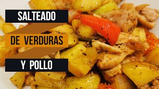 VERDURAS SALTEADAS  POLLO CON VERDURAS [upl. by Assinna]