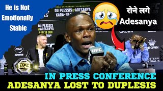 ADESANYA LOST TO DUPLESIS IN PRESS CONFERENCE  UFC HOTBOX HINDI [upl. by Cynthie]