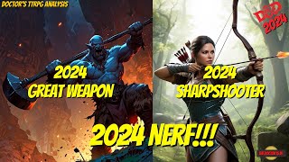 Did The DnD 2024 Great Weapon Master and Sharpshooter Feats Get Nerfed [upl. by Rebel944]