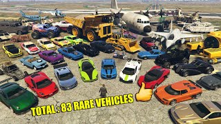 All Rare amp Secret Cars in GTA 5 Hidden Vehicle Locations Guide  Story Mode [upl. by Brook708]