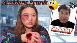 Accident amp Fight Prank On My Boyfriend 🤯 Prank Gone Wrong 😭 [upl. by Norud622]