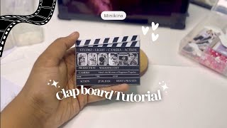 Miniature Clap board  DIY  Malayalam  handmade [upl. by Vikki]