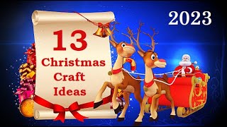 13 IDEAS🎄Affordable Christmas Decoration ideas🎄DIY Christmas Ornaments craft ideas🎄 [upl. by Enelyt]