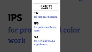 Monitor PanelDifference Between TNIPSand VA panelsmonitorcomputer computereducationeducation [upl. by Georgetta441]