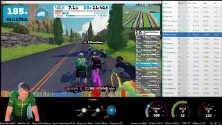 Zwift Race  Stage 3 Sea Breeze  Cat C on Beach Island Loop in Watopia  Sat 22nd June 2024 [upl. by Namhar]