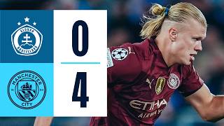 HIGHLIGHTS Slovan Bratislava 04 Man City  Gundogan Foden Haaland and McAtee  Champions League [upl. by Smeaj]