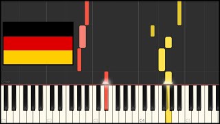 Germany National Anthem  Deutschlandlied Piano Tutorial [upl. by Valaree]