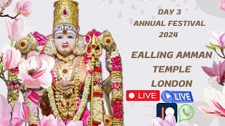 Watch LiveDay 3 Annual Festival 2024 Ealing Amman TempleLondon [upl. by Zerelda899]