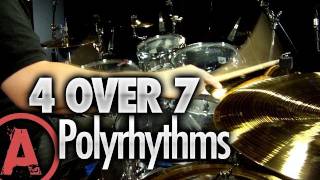 4 Over 7 Polyrhythms  Advanced Drum Lessons [upl. by Nnazil]