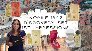 NOBILE 1942 DISCOVERY SET🇮🇹1st Impressions Review  History and OverviewUnisex Fragrances [upl. by Niriam986]