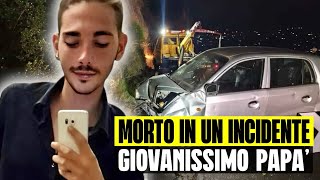 GIOVANE PAPÀ ACCUSA COLPO DI SONNO E MUORE MENTRE TORNA DAL LAVORO TRAGEDIA NELLA NOTTE A PIOPPO [upl. by Brelje]