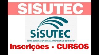 SISUTEC 2024 Inscrições Cursos Gratuitos [upl. by Wynne]