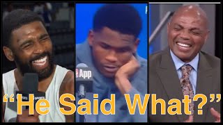 Barkley amp Kyrie Laugh at Anthony Edwards “I’m Guarding Kyrie” comments Stephen A amp Gil Warns ANT [upl. by Eitsud85]