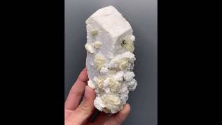 Microlite Crystals on Microcline with Muscovite from Pakistan microlite feldspar minerals [upl. by Rist]