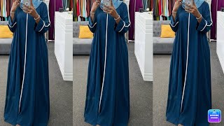 How to cut and stitch gorgeous Abaya Dress  Detailed  Diy Abaya Dress  Latest Abaya Gown [upl. by Patrice]