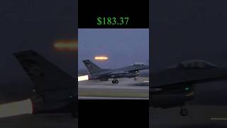 F16 Afterburner Fuel Cost in Real Time [upl. by Amethist]