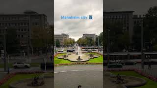 Mannheim city 🌆 Germany 🇩🇪 let’s travel europeantravel [upl. by Nodyl]