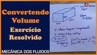 Volume de uma caixa dágua  Mecânica dos Fluidos [upl. by Assetan747]