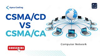 Carrier Sense Multiple Access CSMACA vs CSMACD  Computer Networks [upl. by Yehtomit]