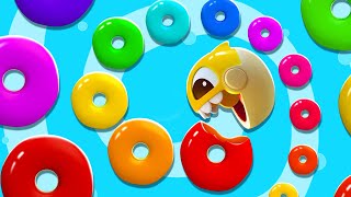 Learn Colors with Colorful Donuts  Colors Song  Nursery Rhymes amp Kids Songs  BabyBus [upl. by Euqitsym]