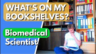 Whats on a Biomedical Scientists BOOKSHELVES  Pt1  Biomedical  Biomeducated [upl. by Ellenhoj525]