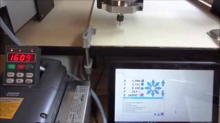 Estlcam 8 controlling Shapeoko 3 and 08kW spindle [upl. by Neirrad730]